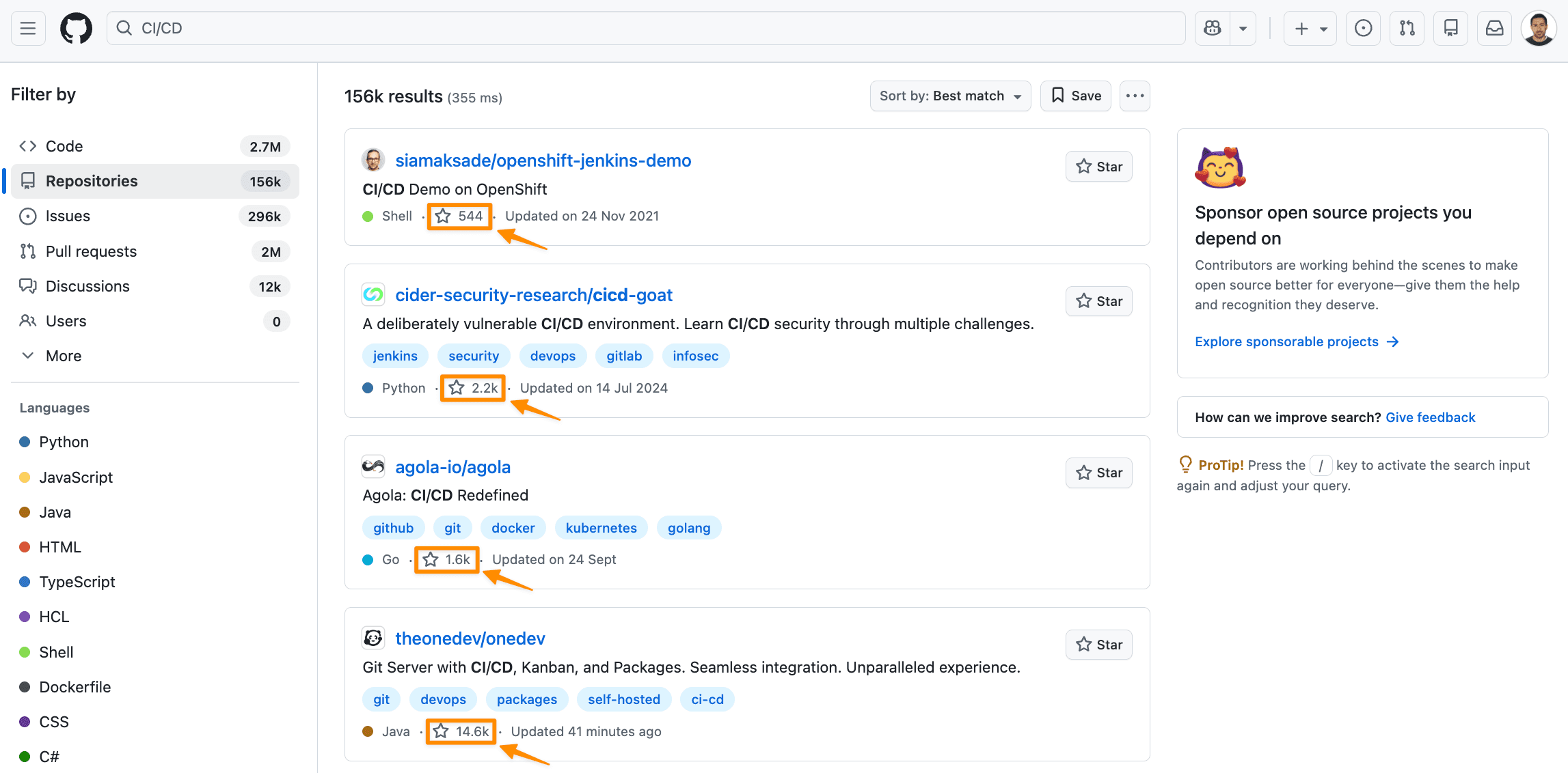 github ranking factors search pages jz02xv2ggu