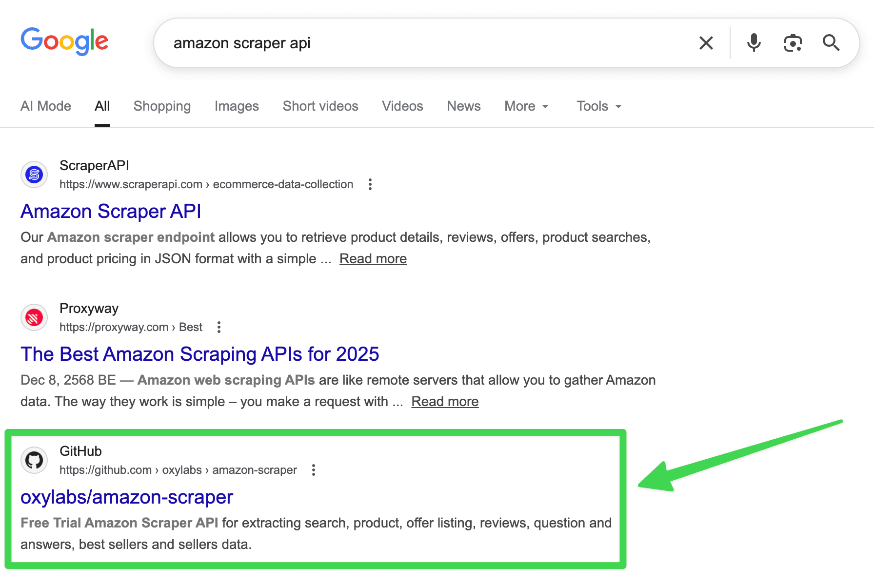 github seo google example r5apbzadrf