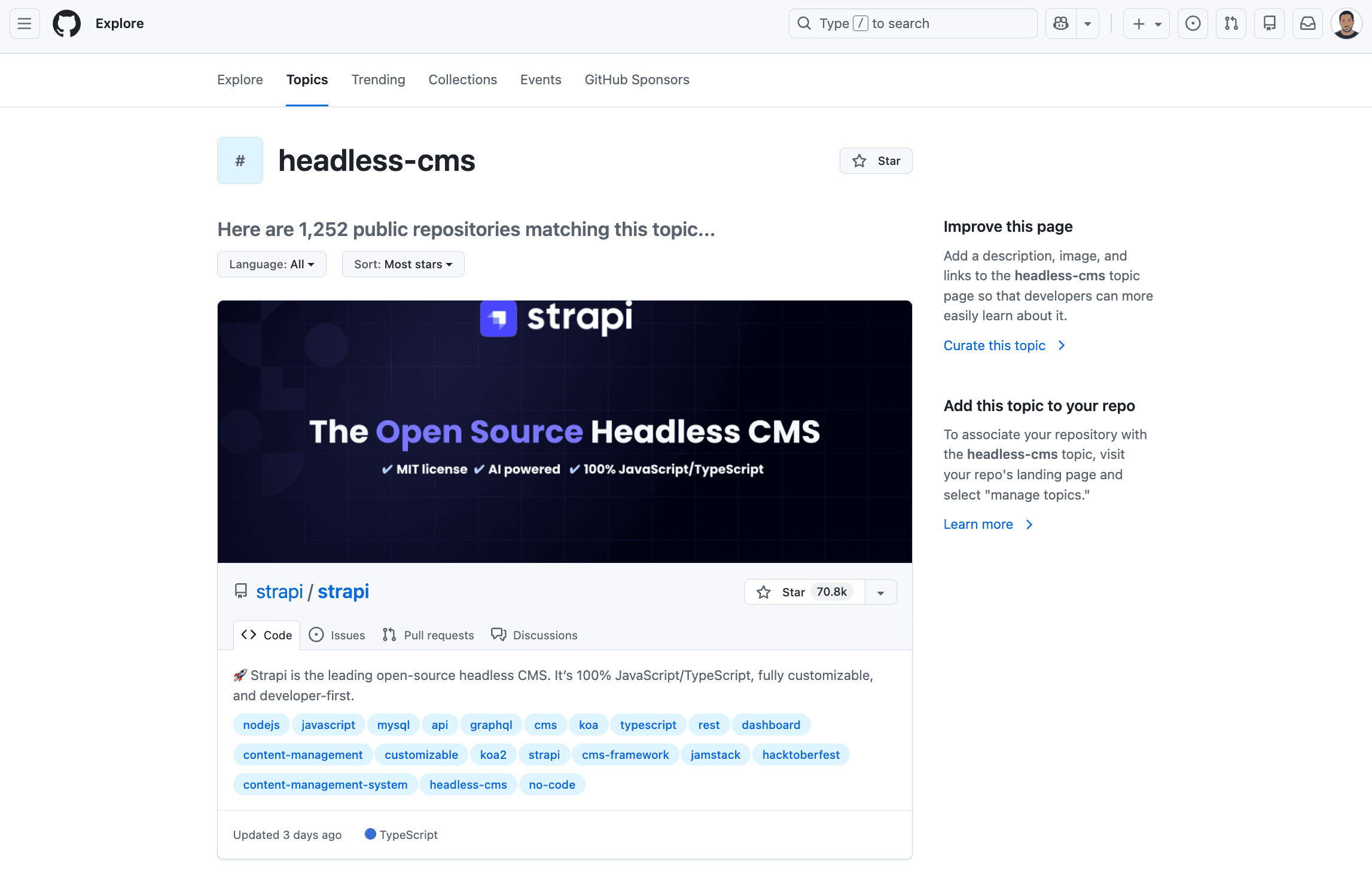topic tag page github seo 1w9y5vmlyj